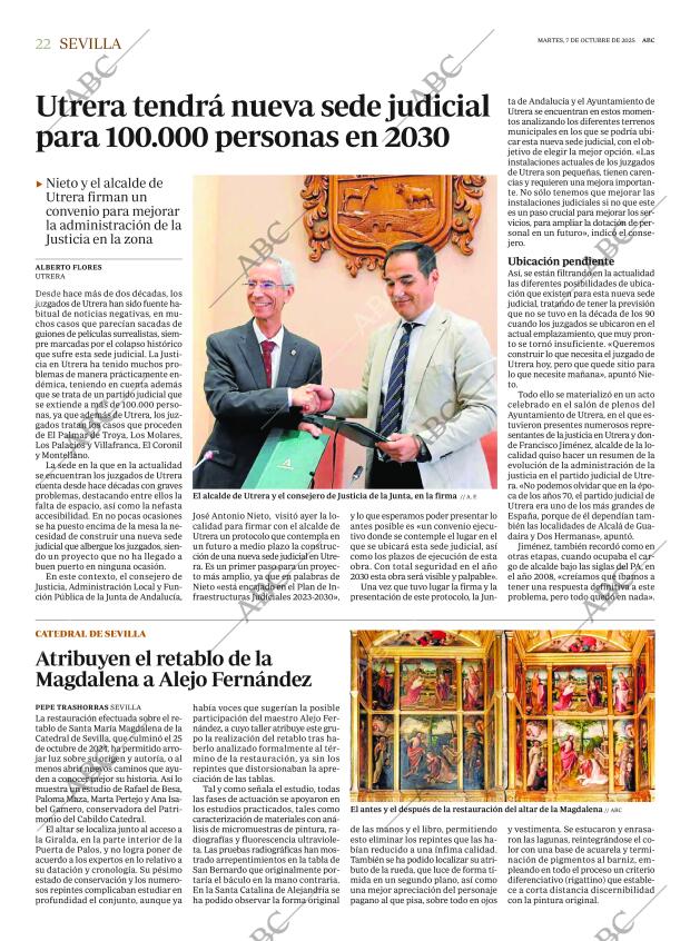 ABC SEVILLA 07-10-2025 página 22