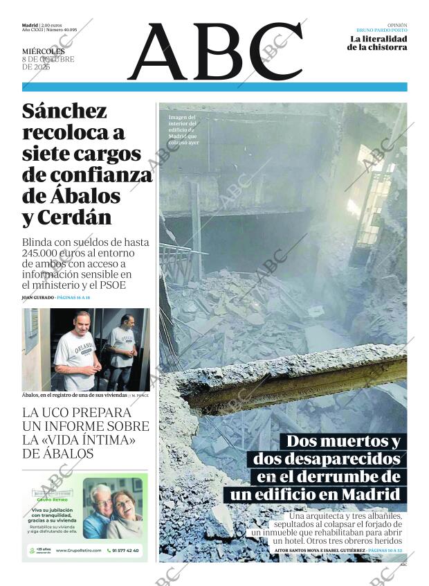 ABC MADRID 08-10-2025 página 1