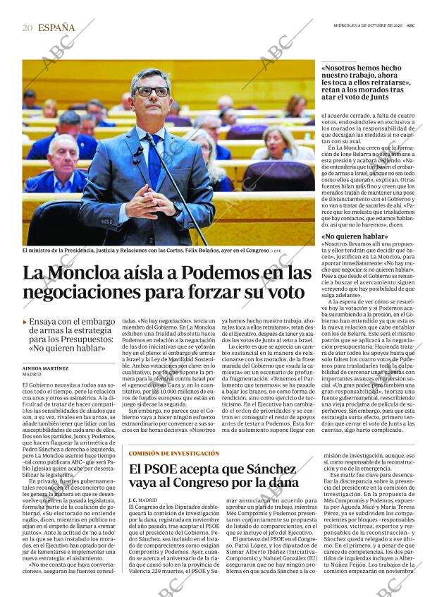 ABC MADRID 08-10-2025 página 20