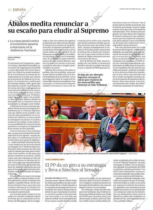ABC MADRID 09-10-2025 página 16
