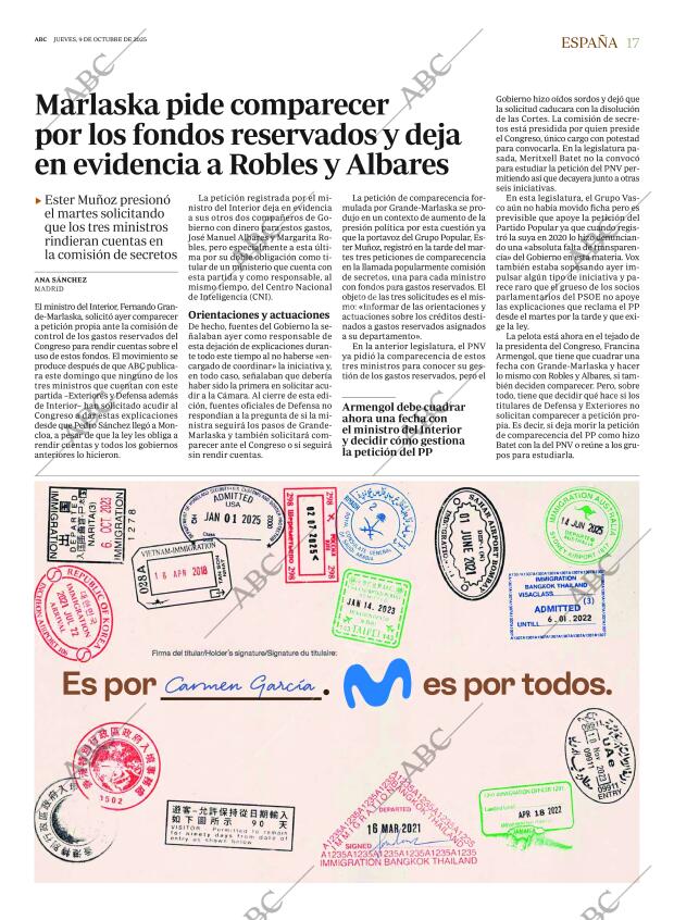 ABC MADRID 09-10-2025 página 17