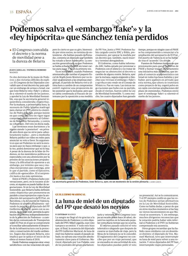 ABC MADRID 09-10-2025 página 18