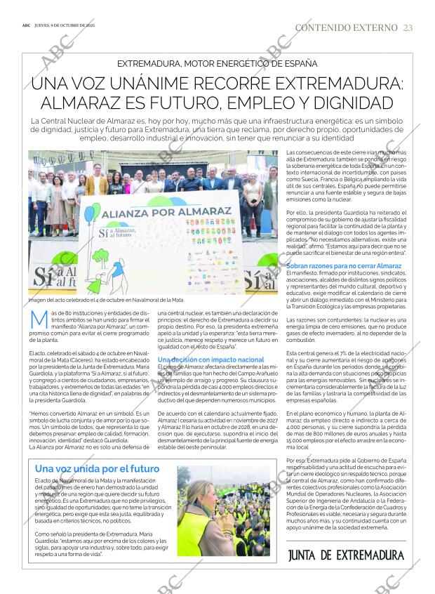 ABC MADRID 09-10-2025 página 23