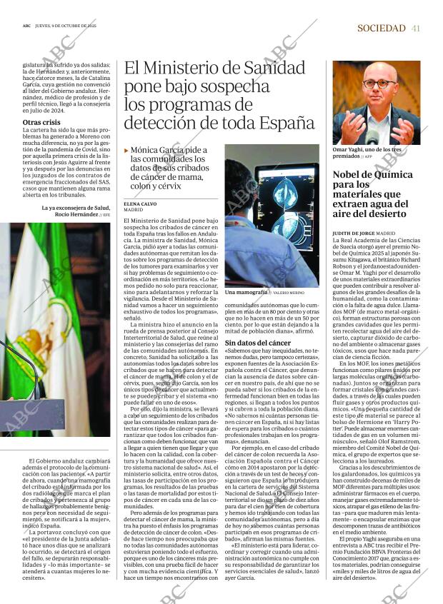 ABC MADRID 09-10-2025 página 41