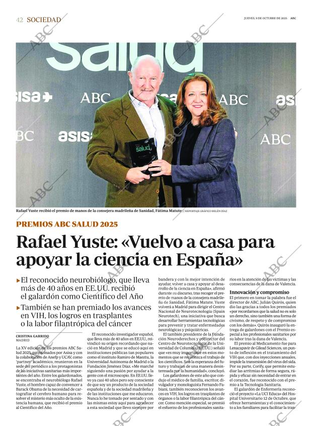 ABC MADRID 09-10-2025 página 42