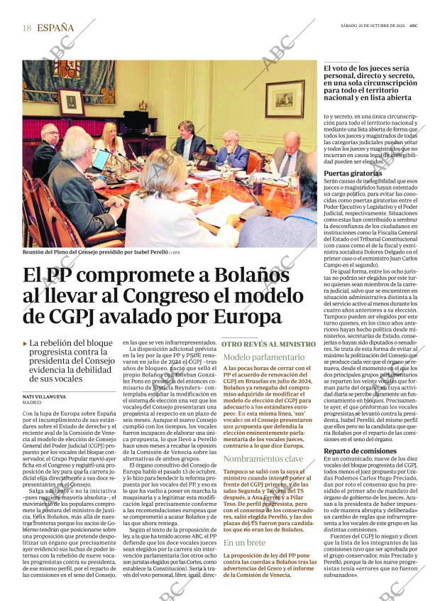 ABC MADRID 25-10-2025 página 18