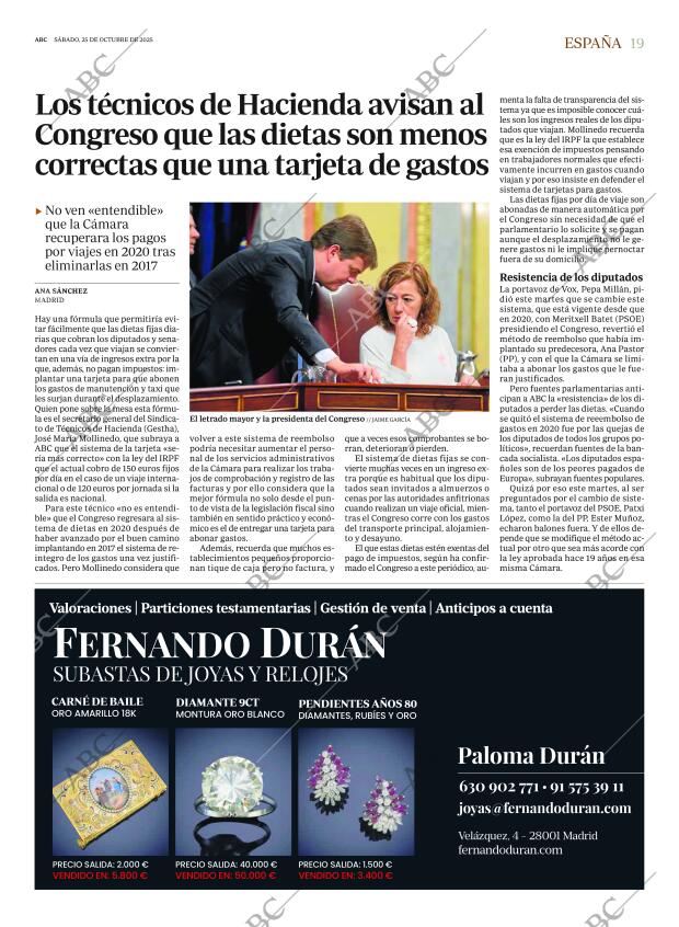 ABC MADRID 25-10-2025 página 19