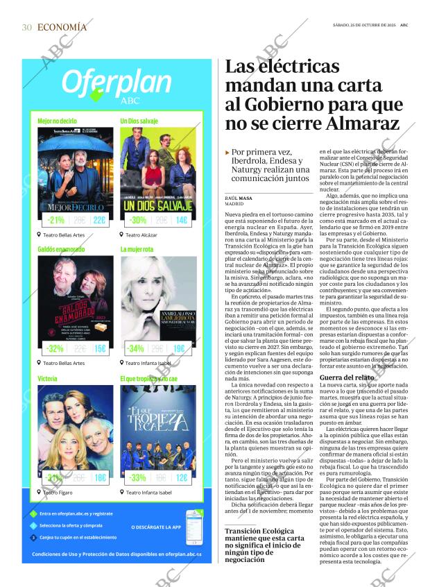 ABC MADRID 25-10-2025 página 30