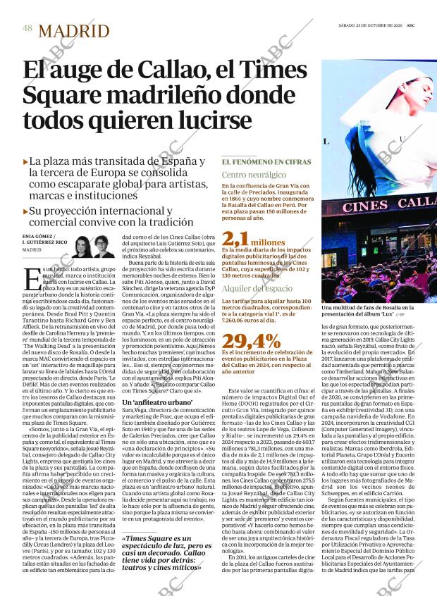 ABC MADRID 25-10-2025 página 48