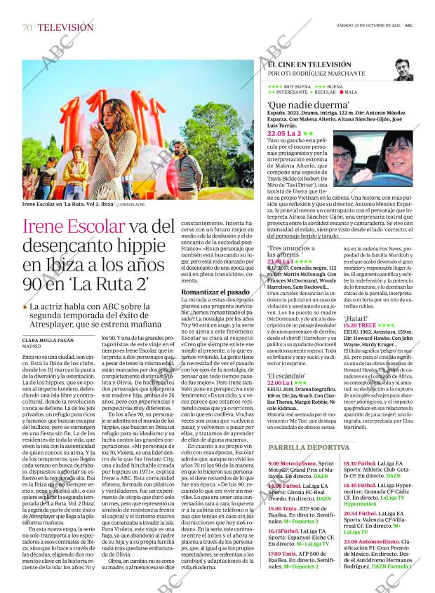 ABC MADRID 25-10-2025 página 70
