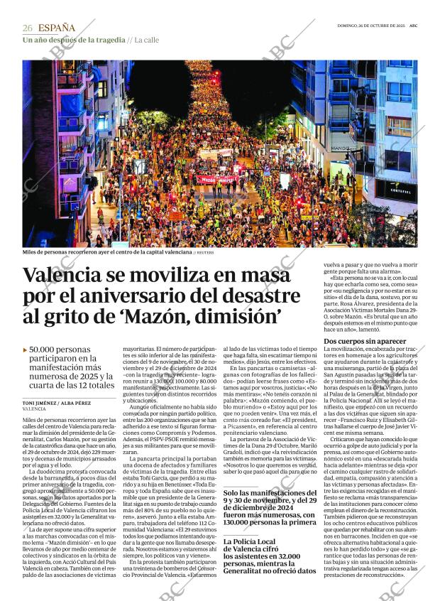 ABC MADRID 26-10-2025 página 26