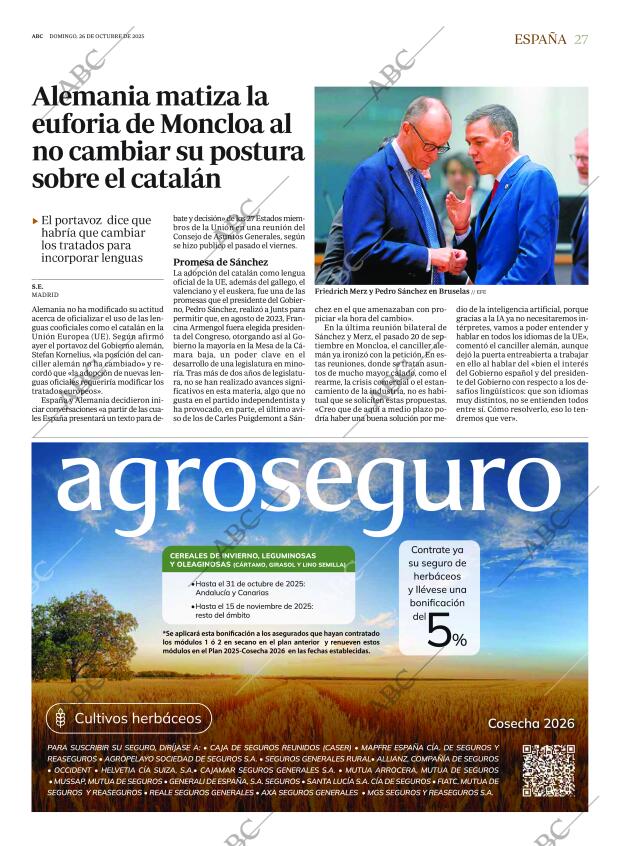 ABC MADRID 26-10-2025 página 27