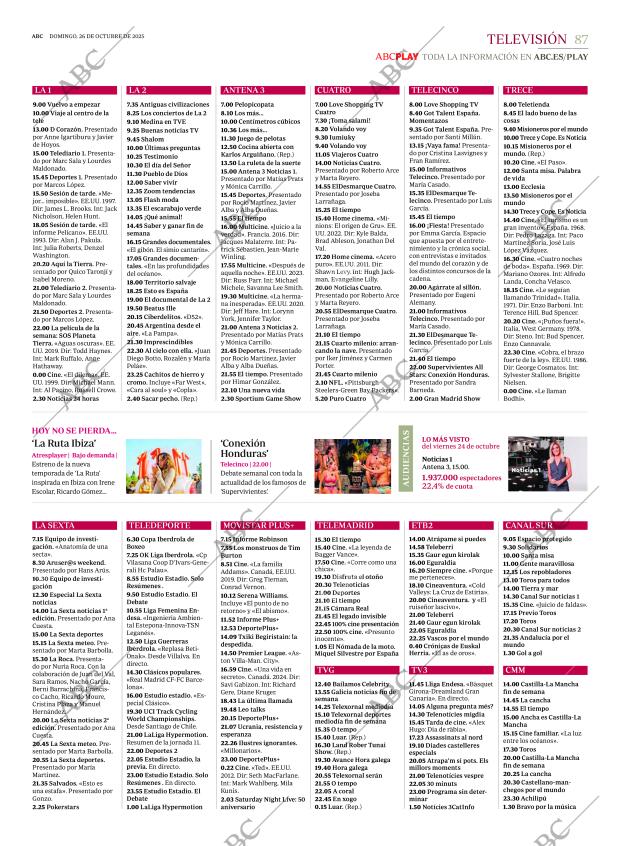 ABC MADRID 26-10-2025 página 87
