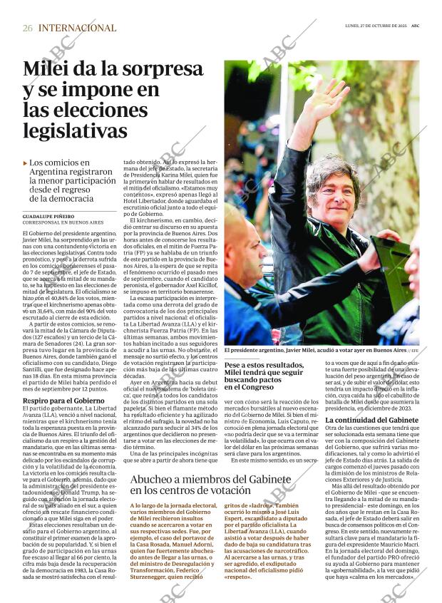 ABC MADRID 27-10-2025 página 26
