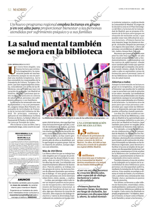 ABC MADRID 27-10-2025 página 52