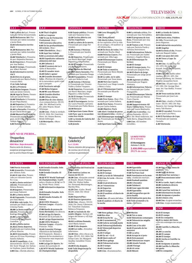 ABC MADRID 27-10-2025 página 63