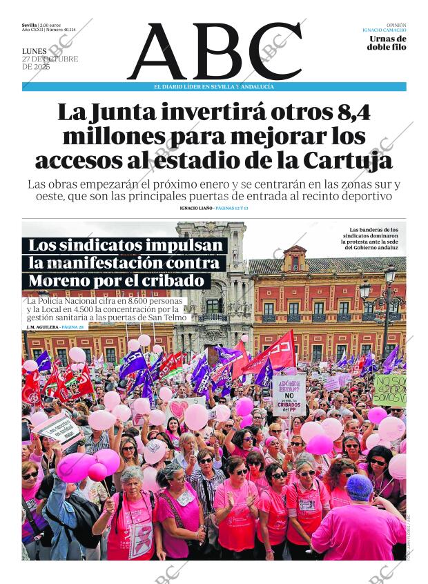 ABC SEVILLA 27-10-2025 página 1