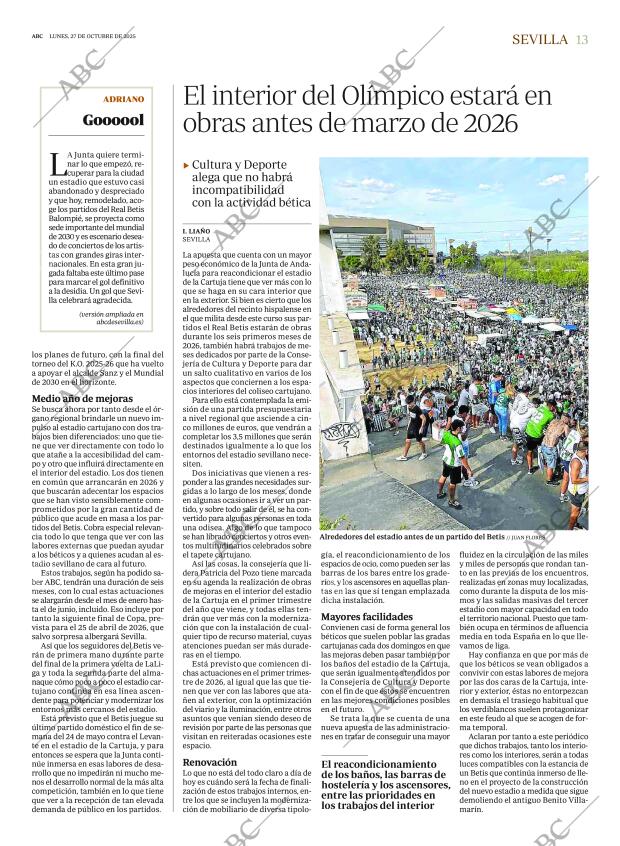 ABC SEVILLA 27-10-2025 página 13