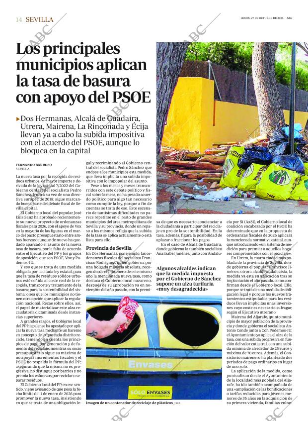 ABC SEVILLA 27-10-2025 página 14