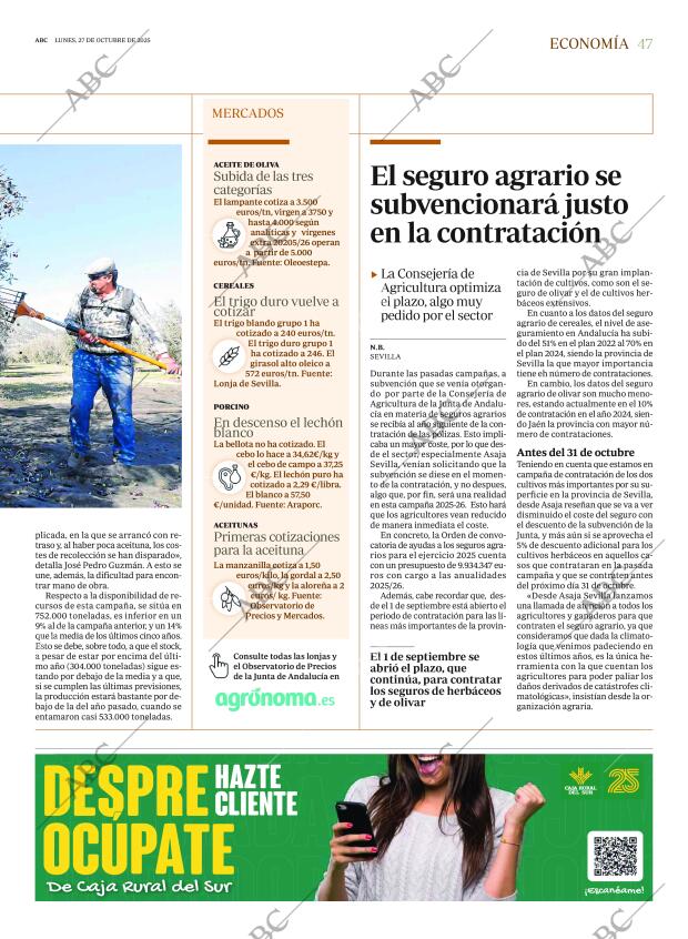 ABC SEVILLA 27-10-2025 página 47