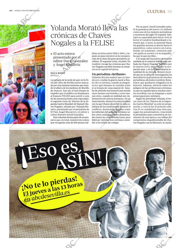 ABC SEVILLA 27-10-2025 página 59