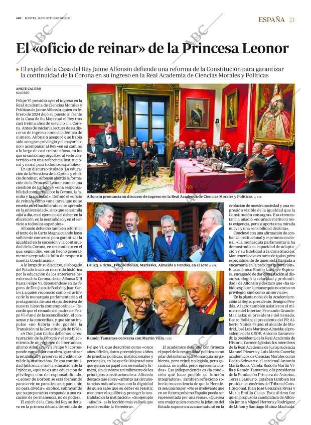 ABC MADRID 28-10-2025 página 21
