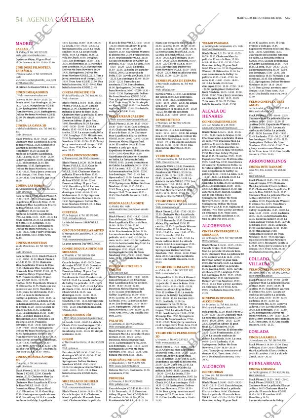 ABC MADRID 28-10-2025 página 54