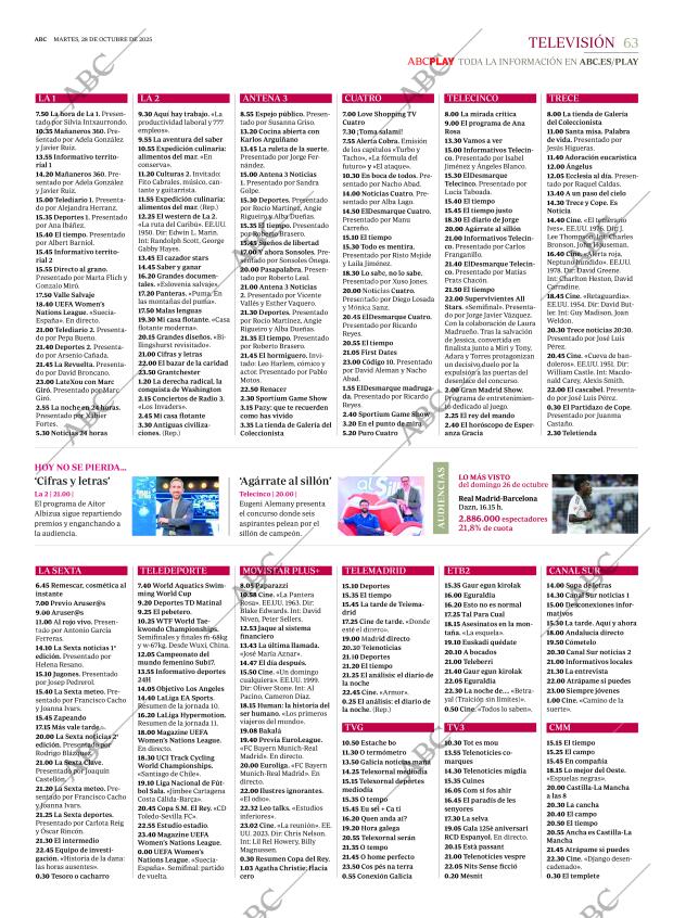 ABC MADRID 28-10-2025 página 63