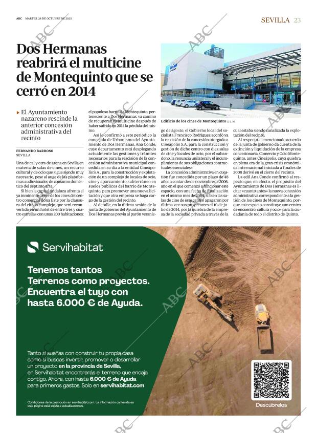 ABC SEVILLA 28-10-2025 página 23