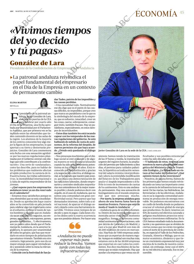ABC SEVILLA 28-10-2025 página 45
