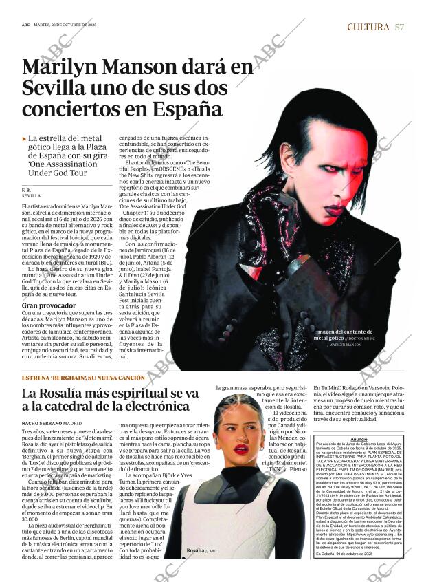 ABC SEVILLA 28-10-2025 página 57