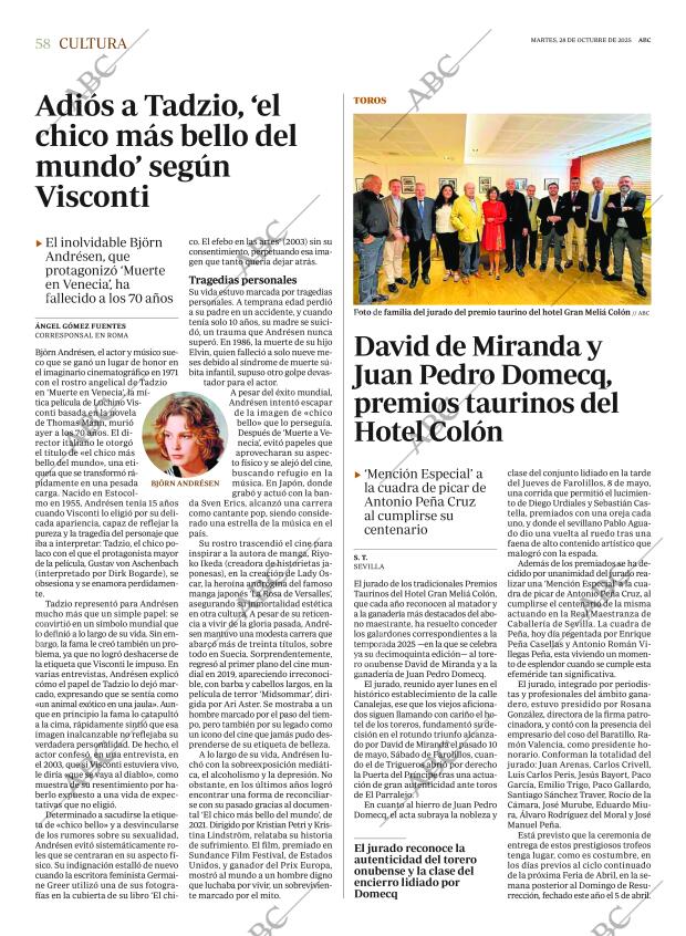 ABC SEVILLA 28-10-2025 página 58
