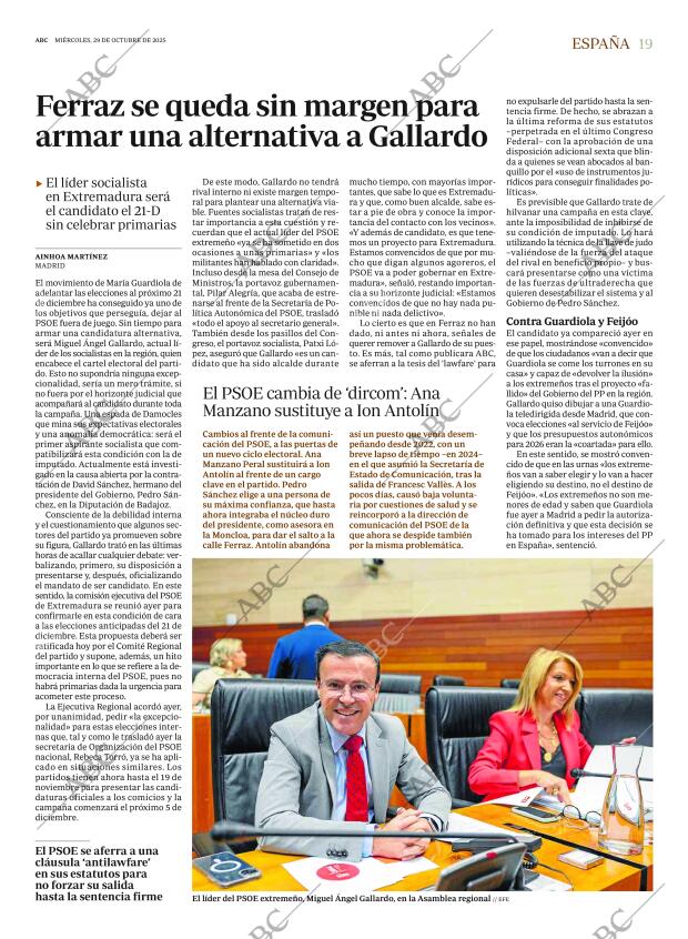 ABC MADRID 29-10-2025 página 19