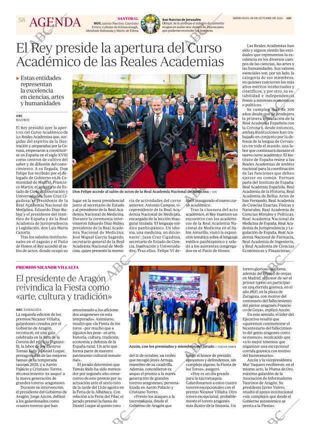 ABC MADRID 29-10-2025 página 58