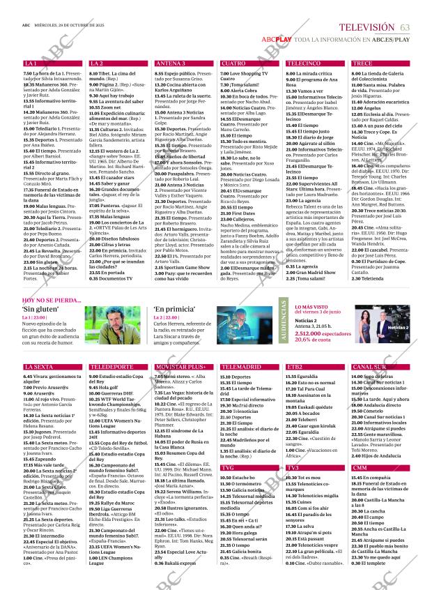 ABC MADRID 29-10-2025 página 63