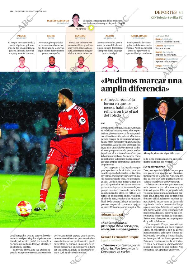 ABC SEVILLA 29-10-2025 página 61