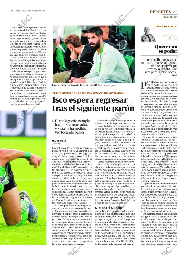 ABC SEVILLA 29-10-2025 página 63