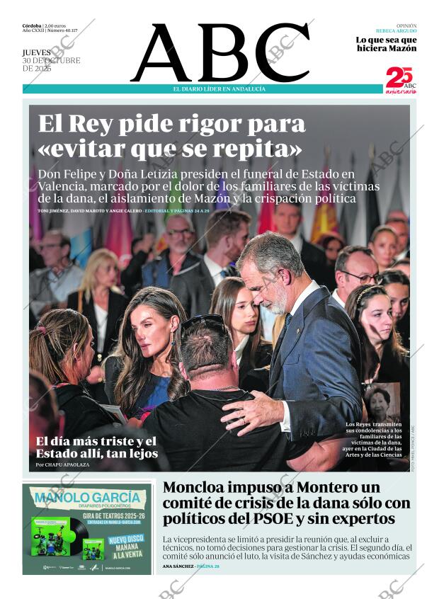 ABC CORDOBA 30-10-2025 página 1