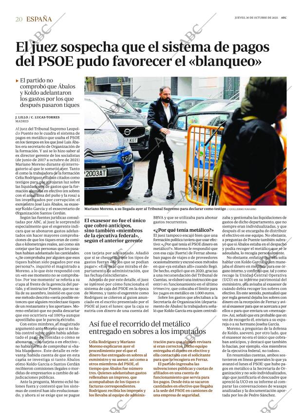 ABC MADRID 30-10-2025 página 20