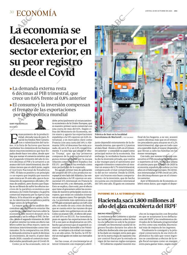 ABC MADRID 30-10-2025 página 30