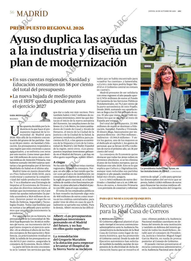 ABC MADRID 30-10-2025 página 56