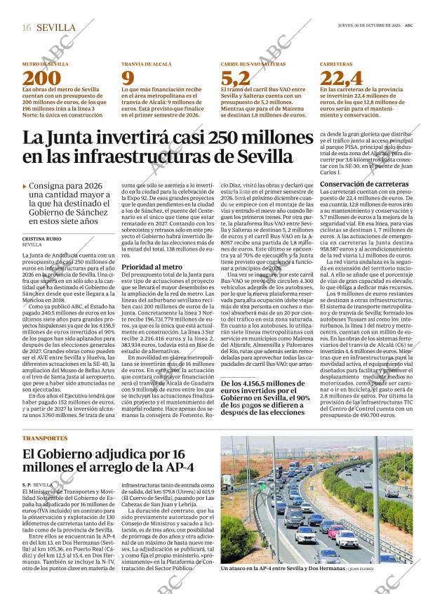 ABC SEVILLA 30-10-2025 página 16