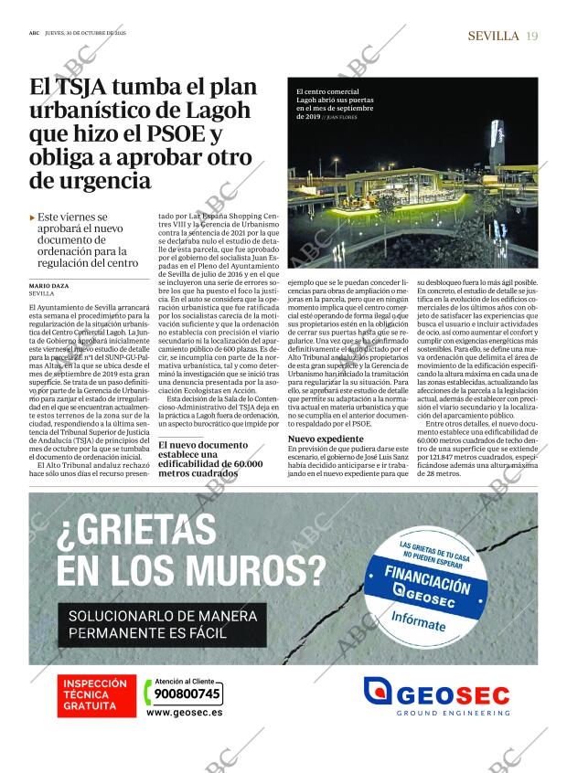 ABC SEVILLA 30-10-2025 página 19