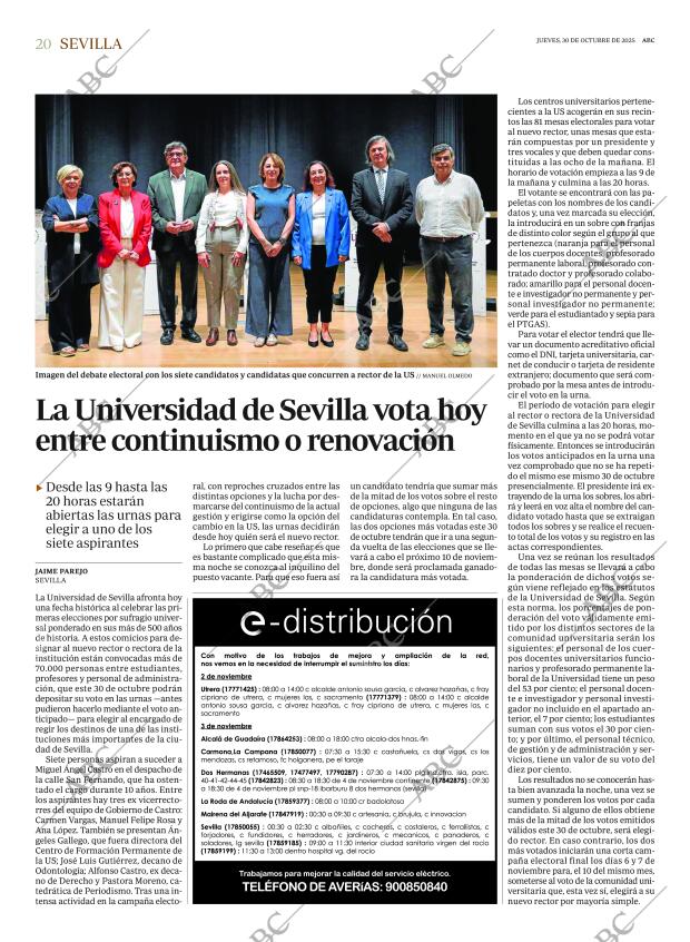 ABC SEVILLA 30-10-2025 página 20