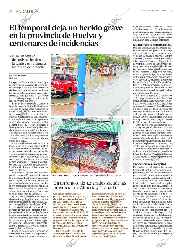 ABC SEVILLA 30-10-2025 página 30