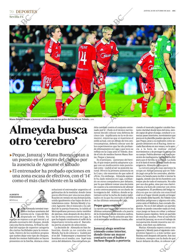 ABC SEVILLA 30-10-2025 página 70