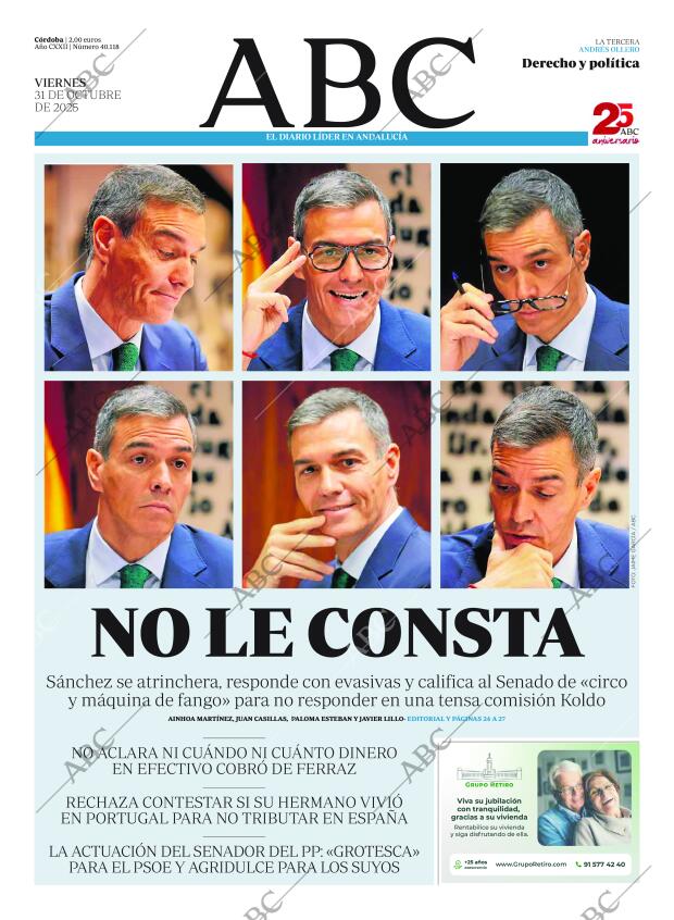 ABC CORDOBA 31-10-2025 página 1