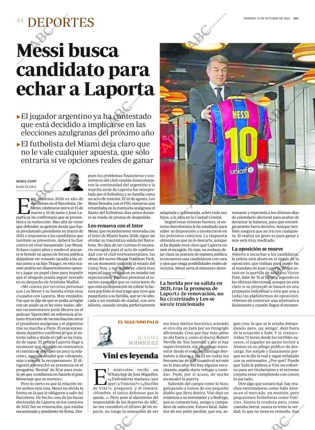 ABC MADRID 31-10-2025 página 44