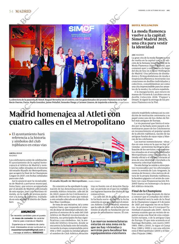 ABC MADRID 31-10-2025 página 54