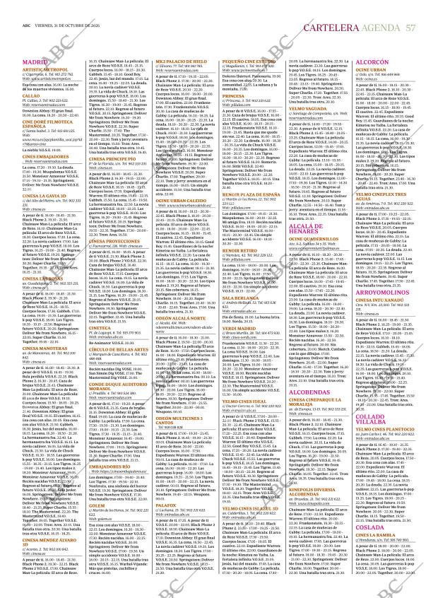 ABC MADRID 31-10-2025 página 57